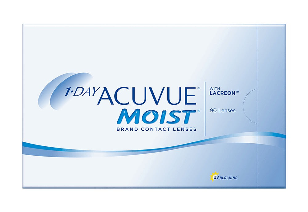 日抛1DAY Acuvue Moist 一盒90片装