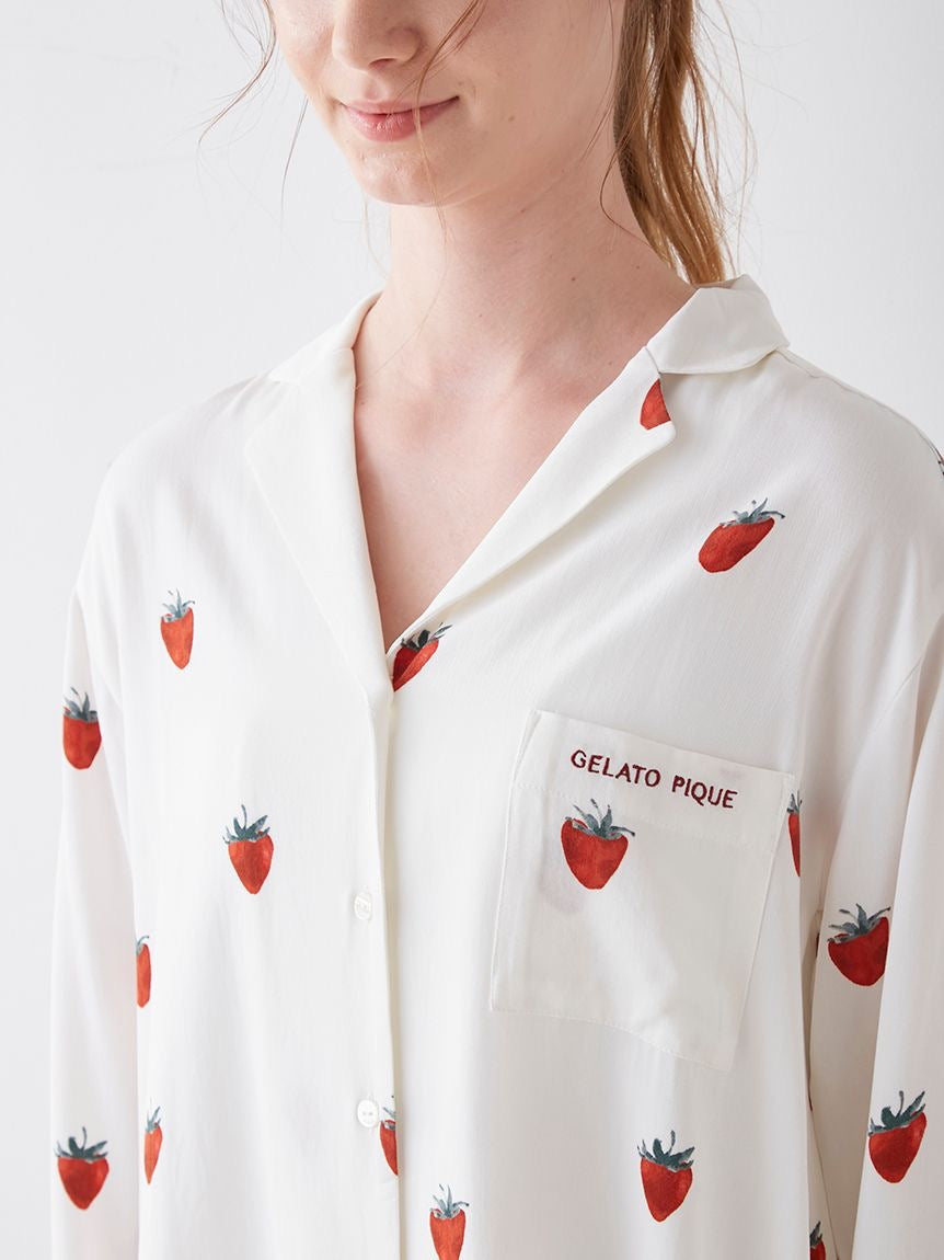 GELATO PIQUE舒适草莓家居服套装 长裤/短裤套装