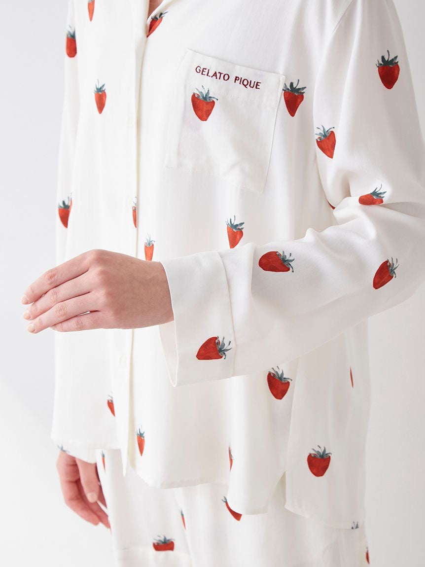 GELATO PIQUE舒适草莓家居服套装 长裤/短裤套装