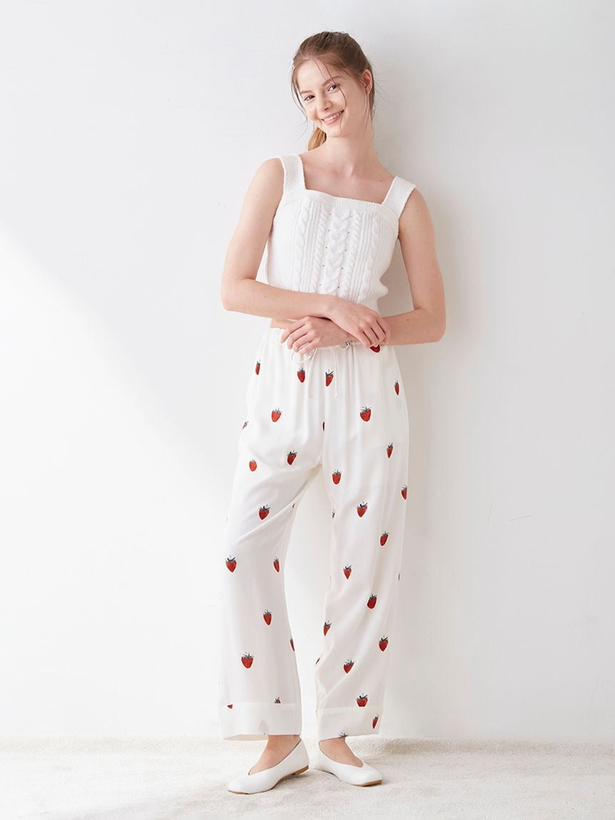 GELATO PIQUE舒适草莓家居服套装 长裤/短裤套装