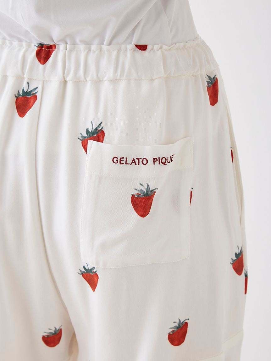 GELATO PIQUE舒适草莓家居服套装 长裤/短裤套装