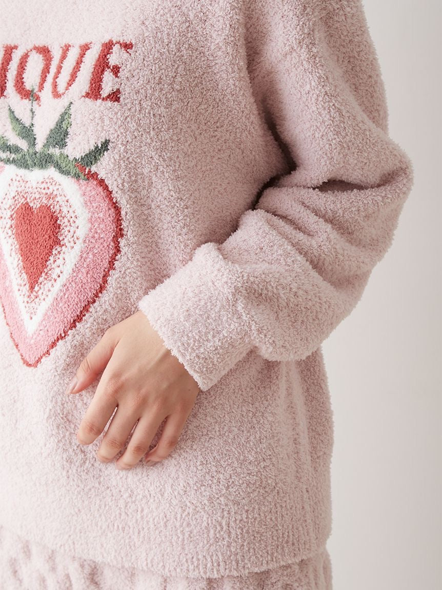 GELATO PIQUE软绵绵草莓家居服套装 白色/粉色