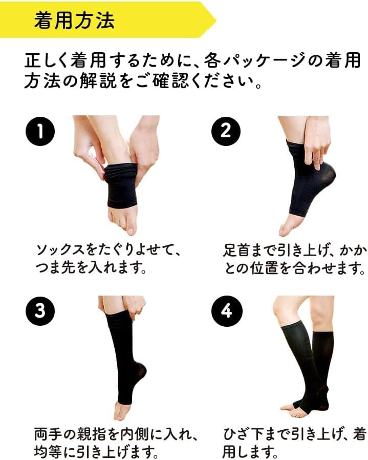 Dr. Scholl MediQuuo改善浮肿淋巴促进血液循环膝盖下无脚趾压力袜