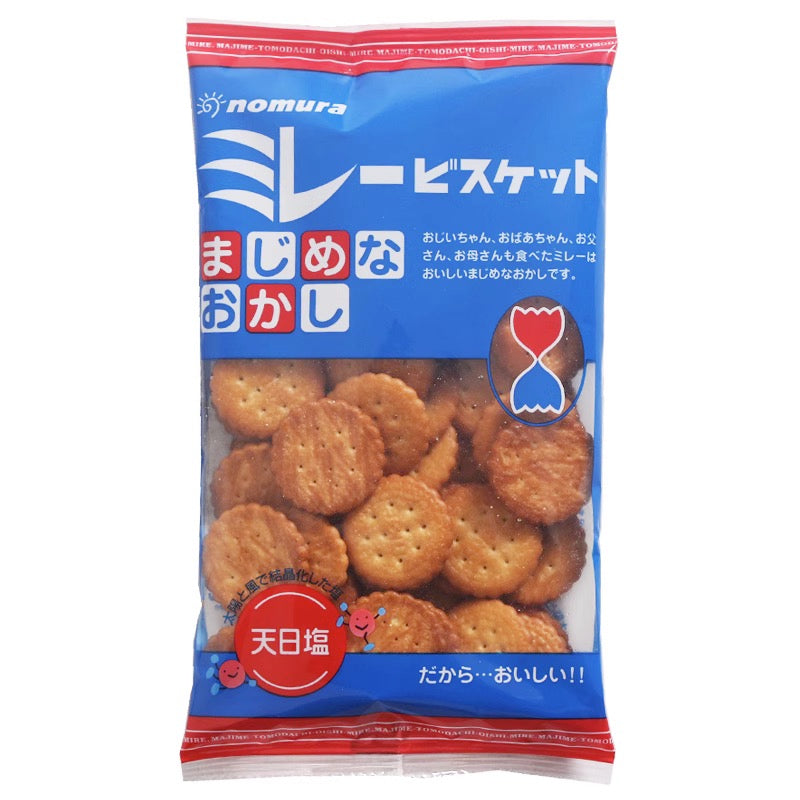 nomura野村天日盐小圆饼日式海盐饼干120g