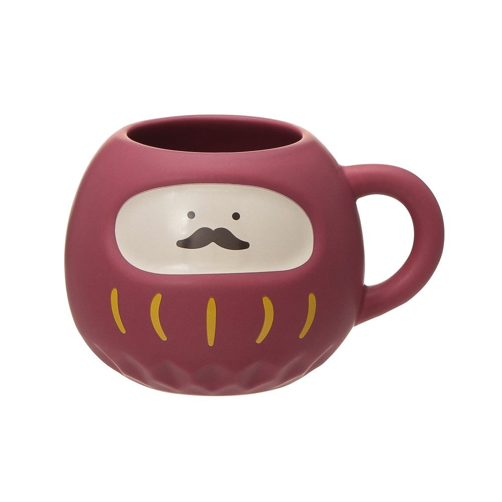 日本星巴克STARBUCKS 2024新年限定马克杯达摩杯红色296ml