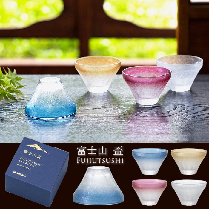 日本石塚硝子富士山杯清酒杯