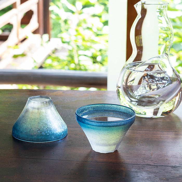 日本石塚硝子富士山杯清酒杯
