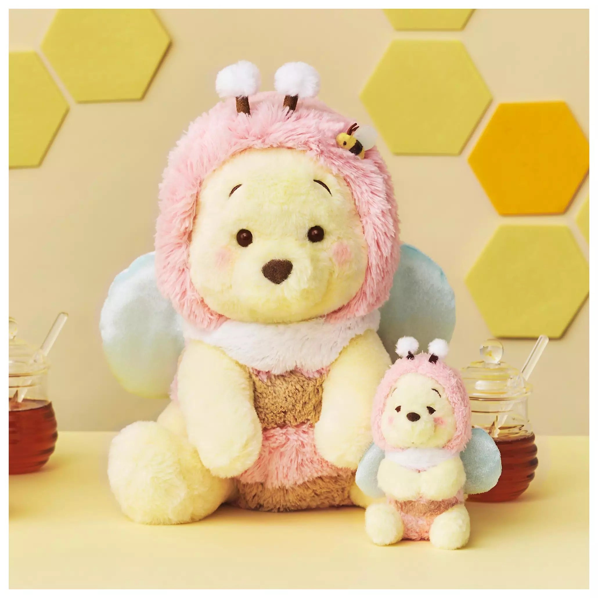 东京迪士尼蜜蜂噗噗玩偶M 限定粉色