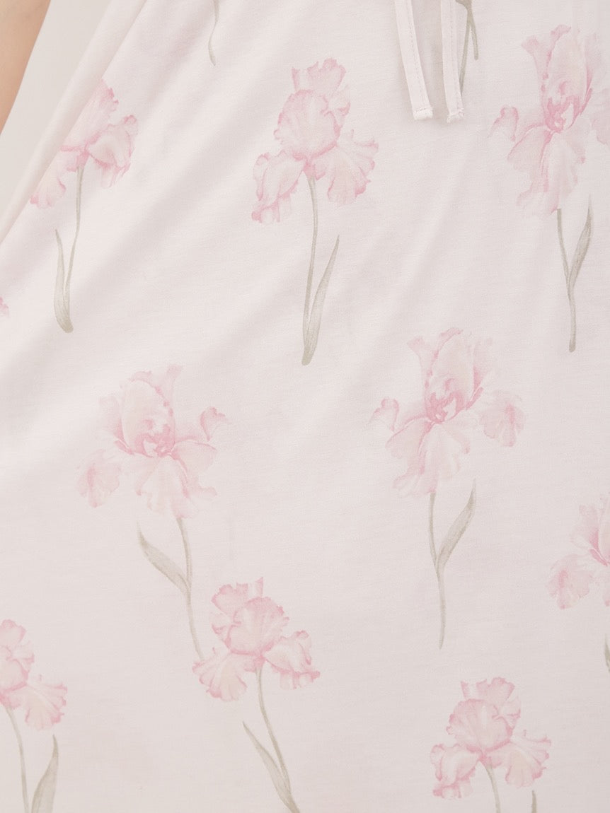 GELATO PIQUE鸢尾花带胸垫短袖睡裙2色选