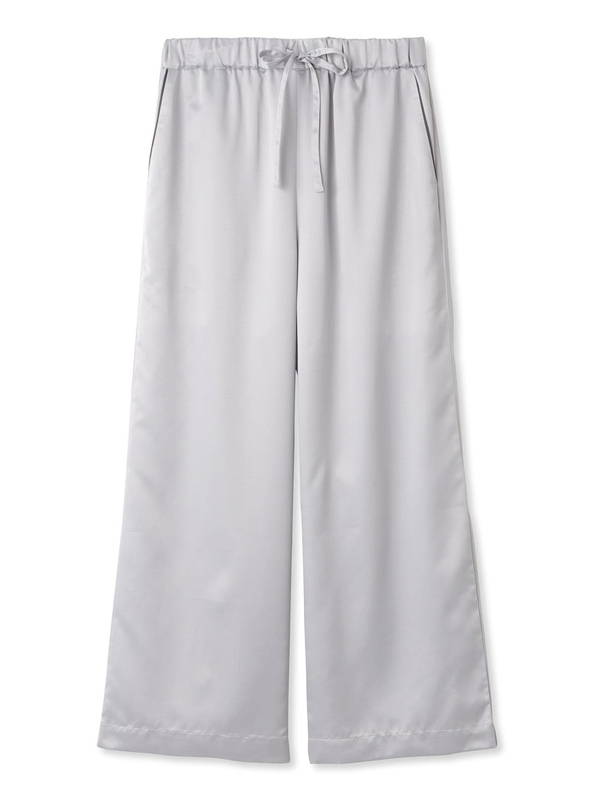 GELATO PIQUE刺绣LOGO缎面短袖长裤套装2色选