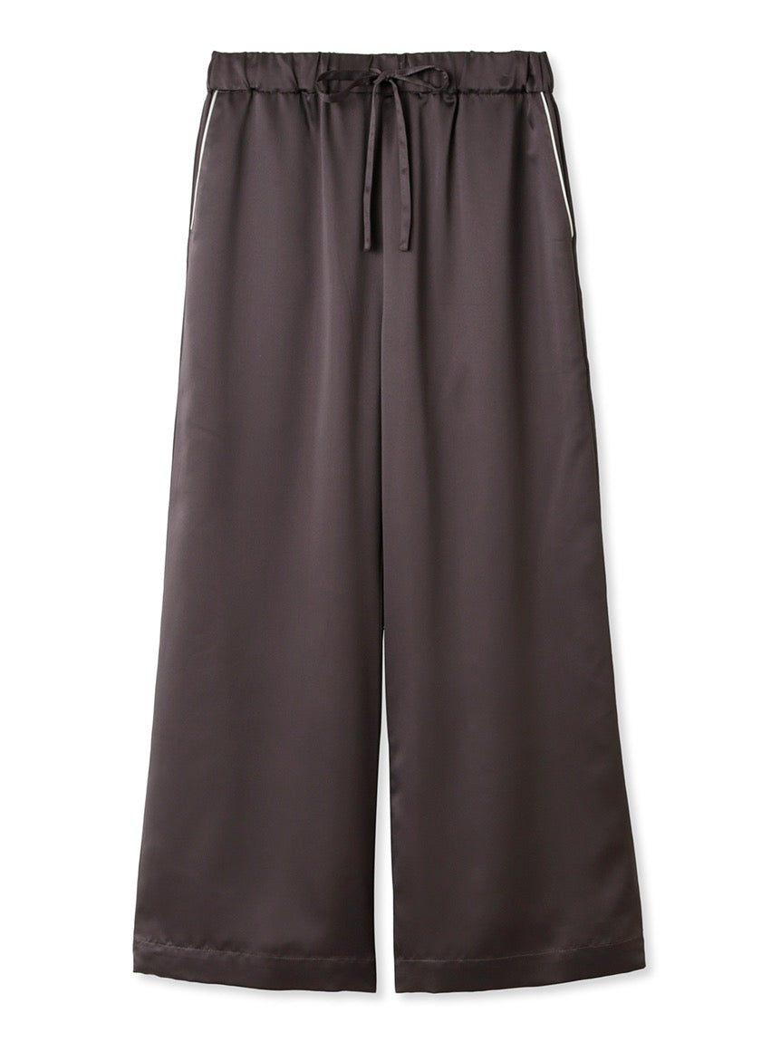 GELATO PIQUE刺绣LOGO缎面短袖长裤套装2色选