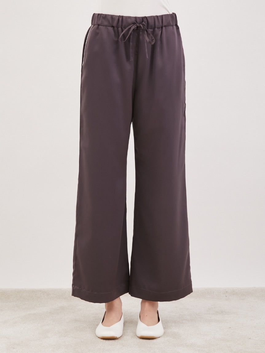 GELATO PIQUE刺绣LOGO缎面短袖长裤套装2色选