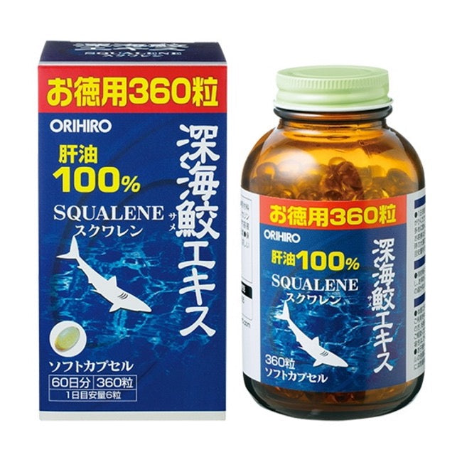 ORIHIRO深海鱼油鲛鱼肝油360粒装