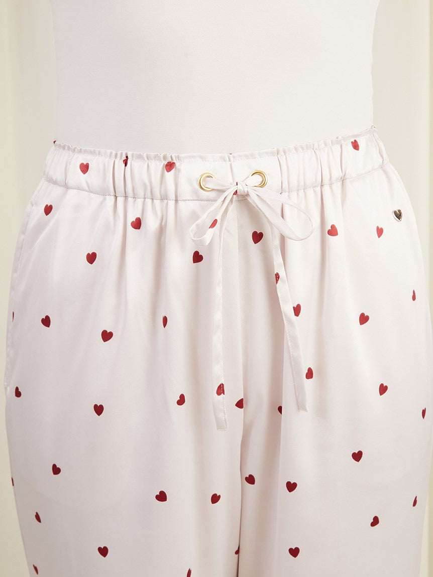 GELATO PIQUE爱心缎面长袖长裤套装