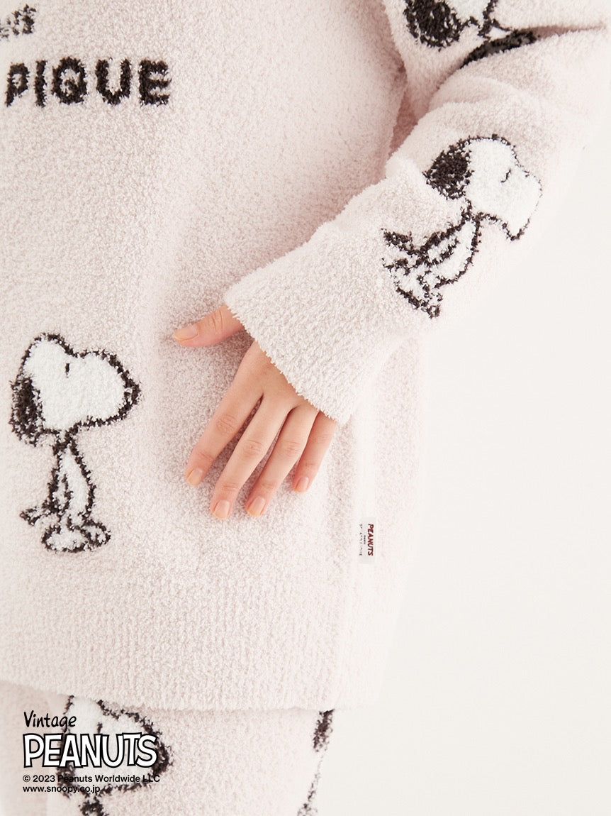 GELATO PIQUE x SNOOPY全花软绵绵家居服套装粉色