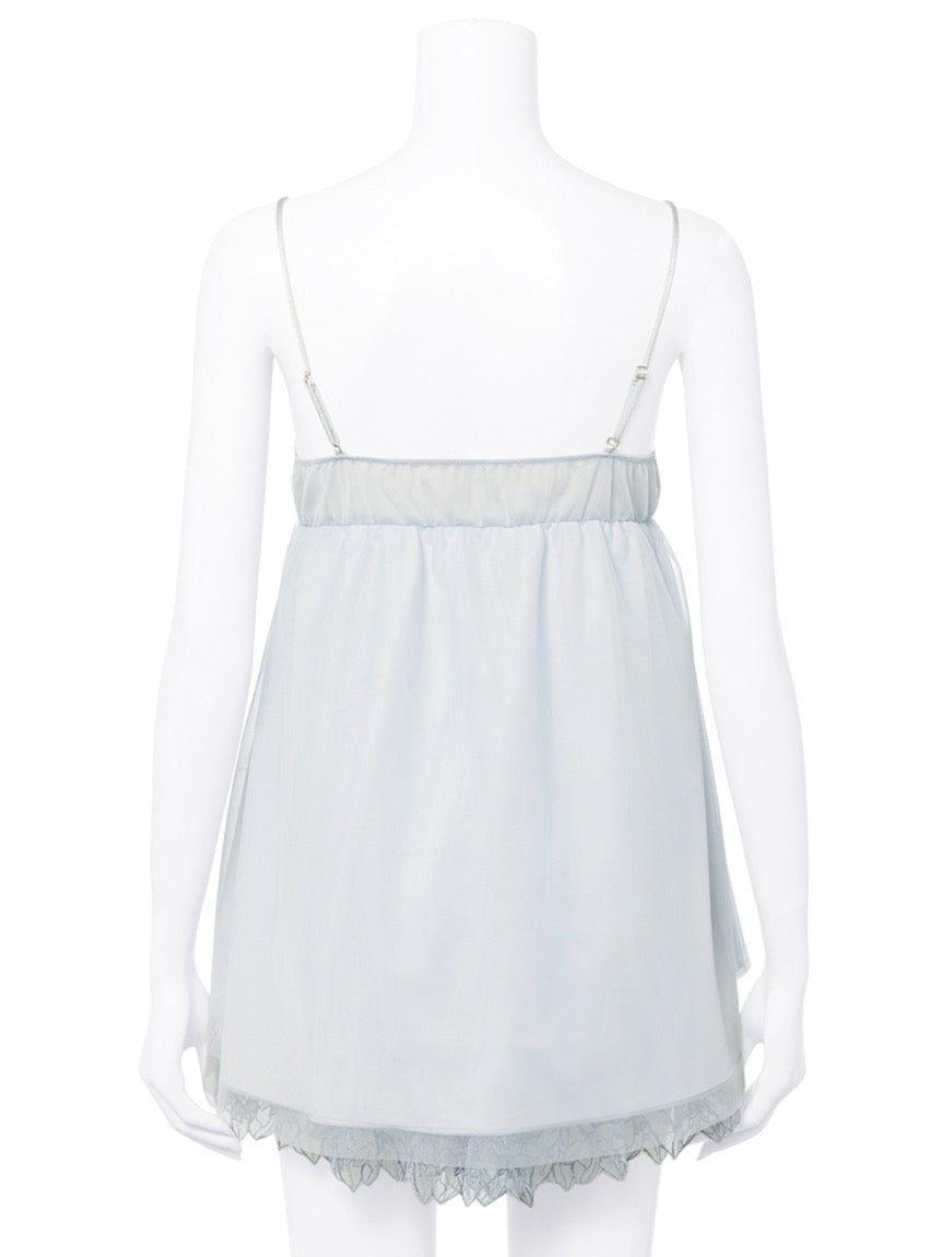 GELATO PIQUE刺绣百合蕾丝吊带短裤睡衣套装