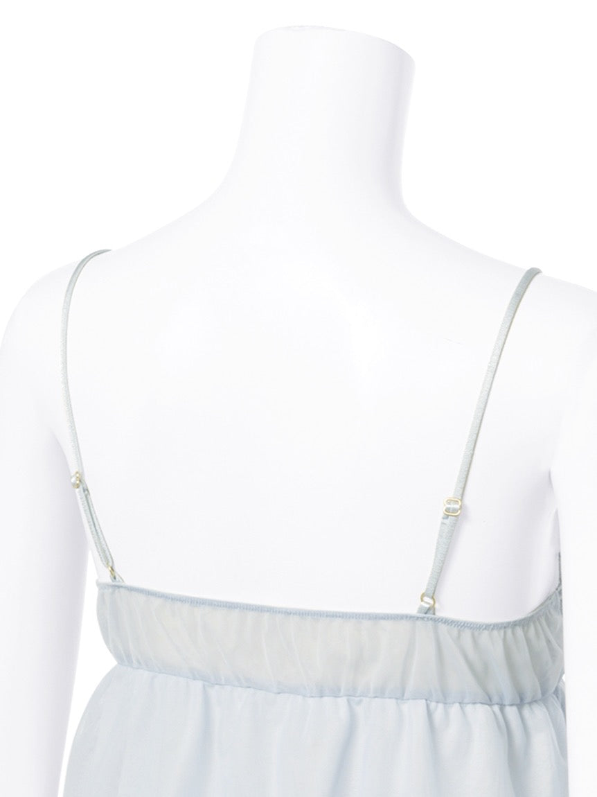 GELATO PIQUE刺绣百合蕾丝吊带短裤睡衣套装