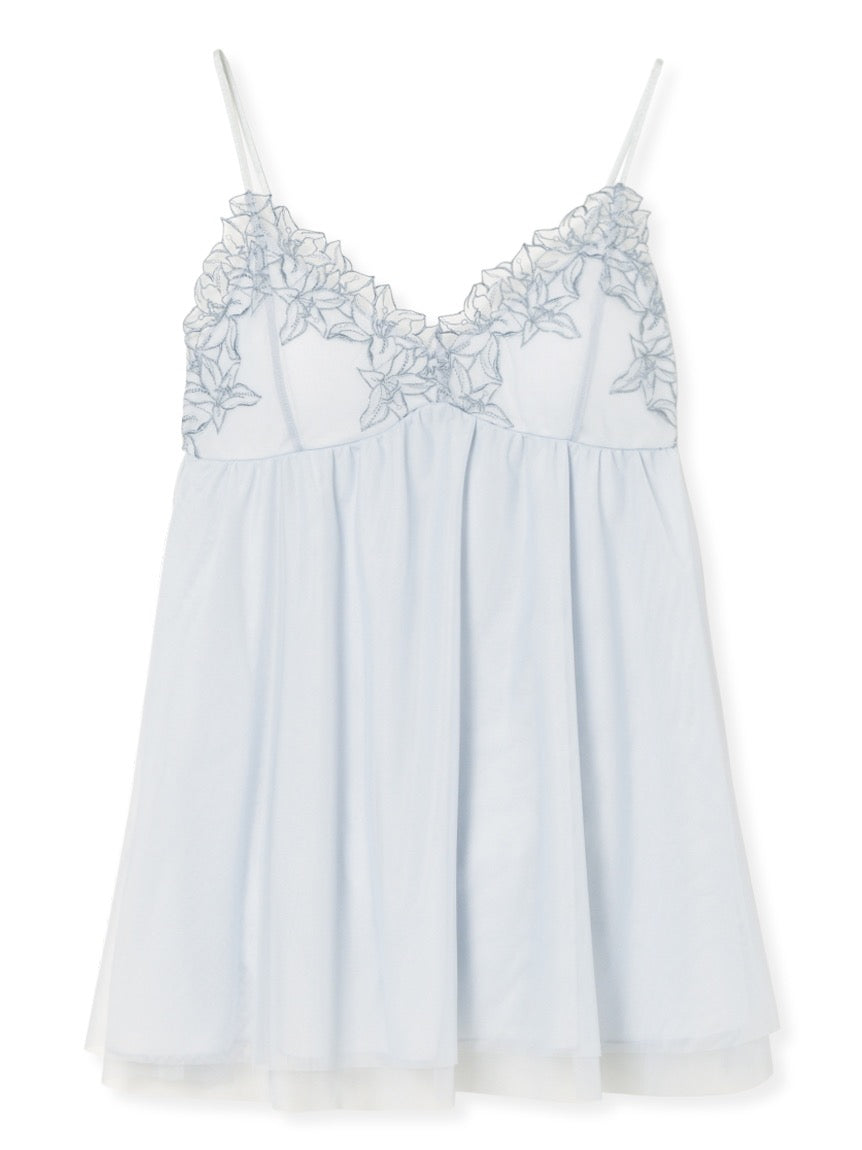 GELATO PIQUE刺绣百合蕾丝吊带短裤睡衣套装