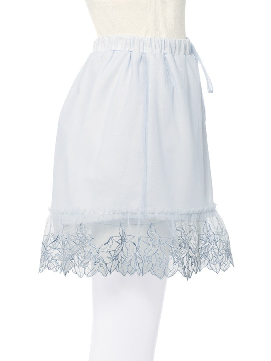 GELATO PIQUE刺绣百合蕾丝吊带短裤睡衣套装