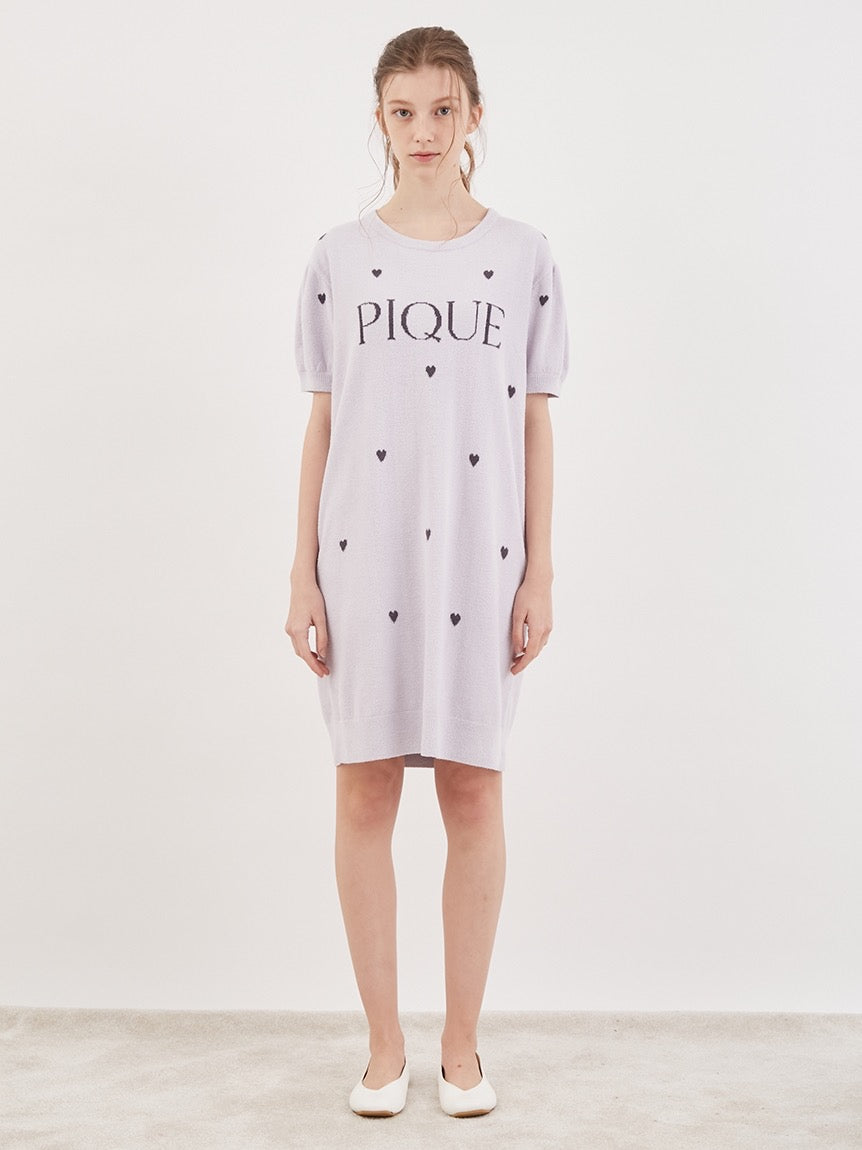 GELATO PIQUE软绵绵薄款爱心One Piece睡裙2色选