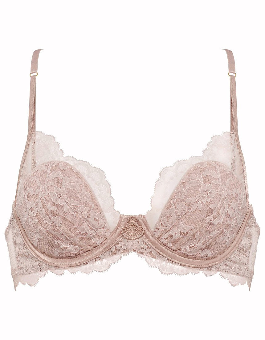 WACOAL华歌尔高端系列Yue 60Group 3/4罩杯自然轮廓蕾丝内衣BJP660 4色选