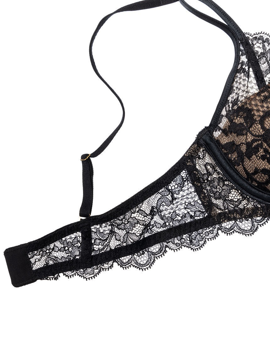 WACOAL华歌尔高端系列Yue 60Group 3/4罩杯自然轮廓蕾丝内衣BJP660 4色选