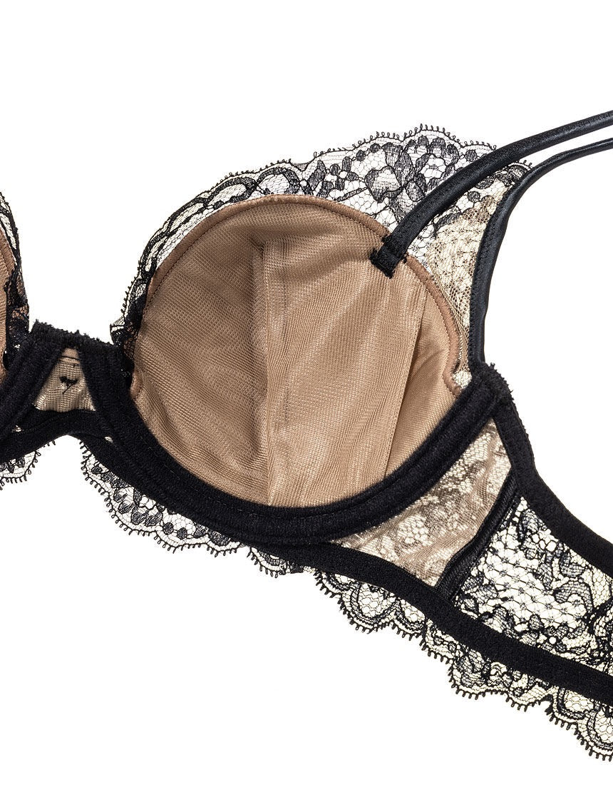 WACOAL华歌尔高端系列Yue 60Group 3/4罩杯自然轮廓蕾丝内衣BJP660 4色选