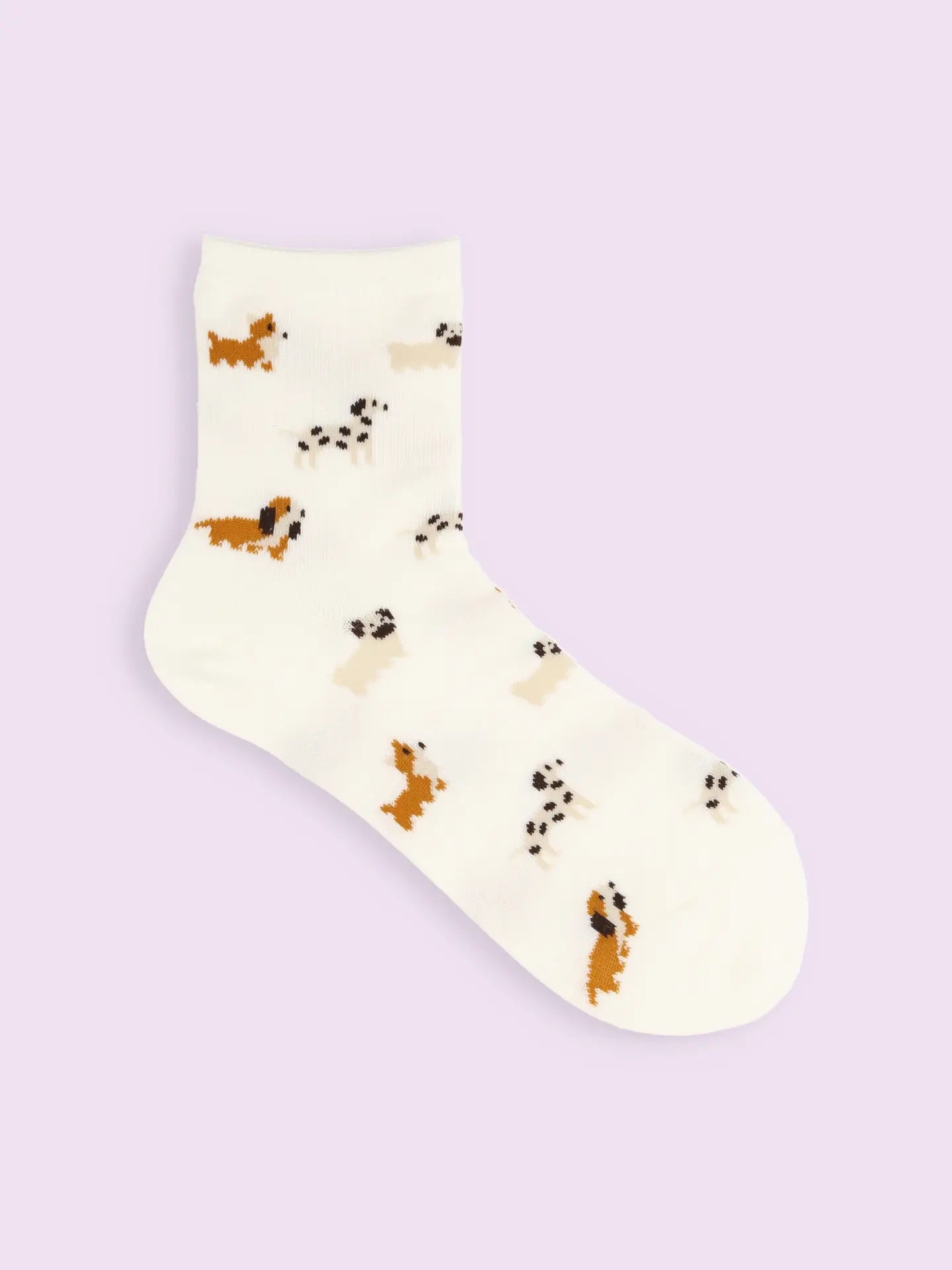靴下屋Tabio小狗图案舒适短筒袜 8色选