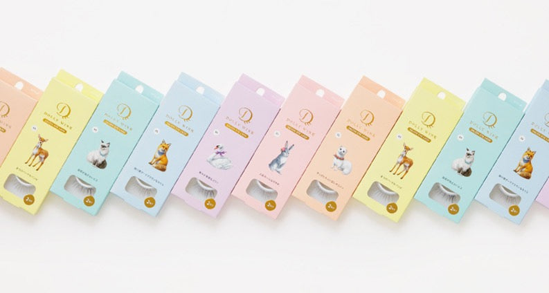 KOJI Dolly Wink 动物主题10秒速戴超自然沙龙假睫毛2对装 12种选