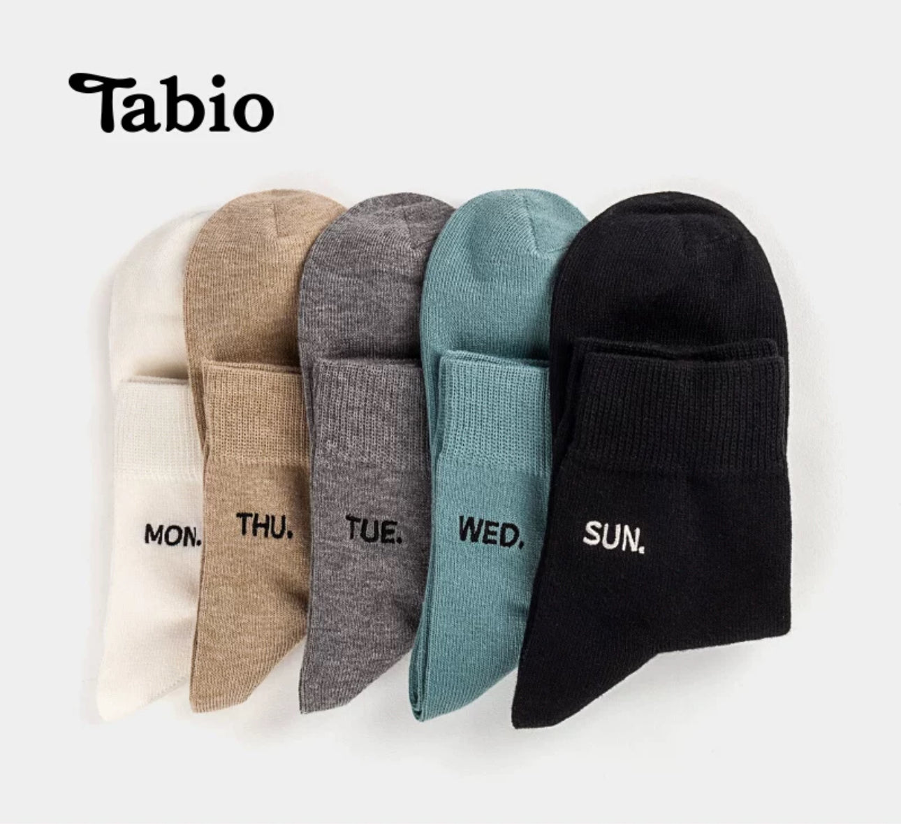 靴下屋Tabio女款刺绣星期袜春夏透气短筒袜 8色选