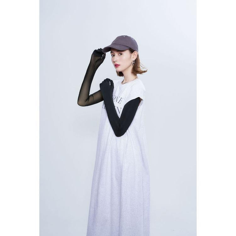 PRECIOUS UV网纱内侧露指全包两用冷感冰袖