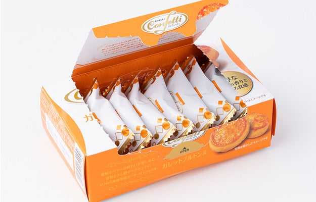 Confetti浓厚黄油岩盐朗姆酒布列塔尼曲奇8片装