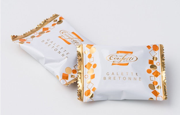 Confetti浓厚黄油岩盐朗姆酒布列塔尼曲奇8片装