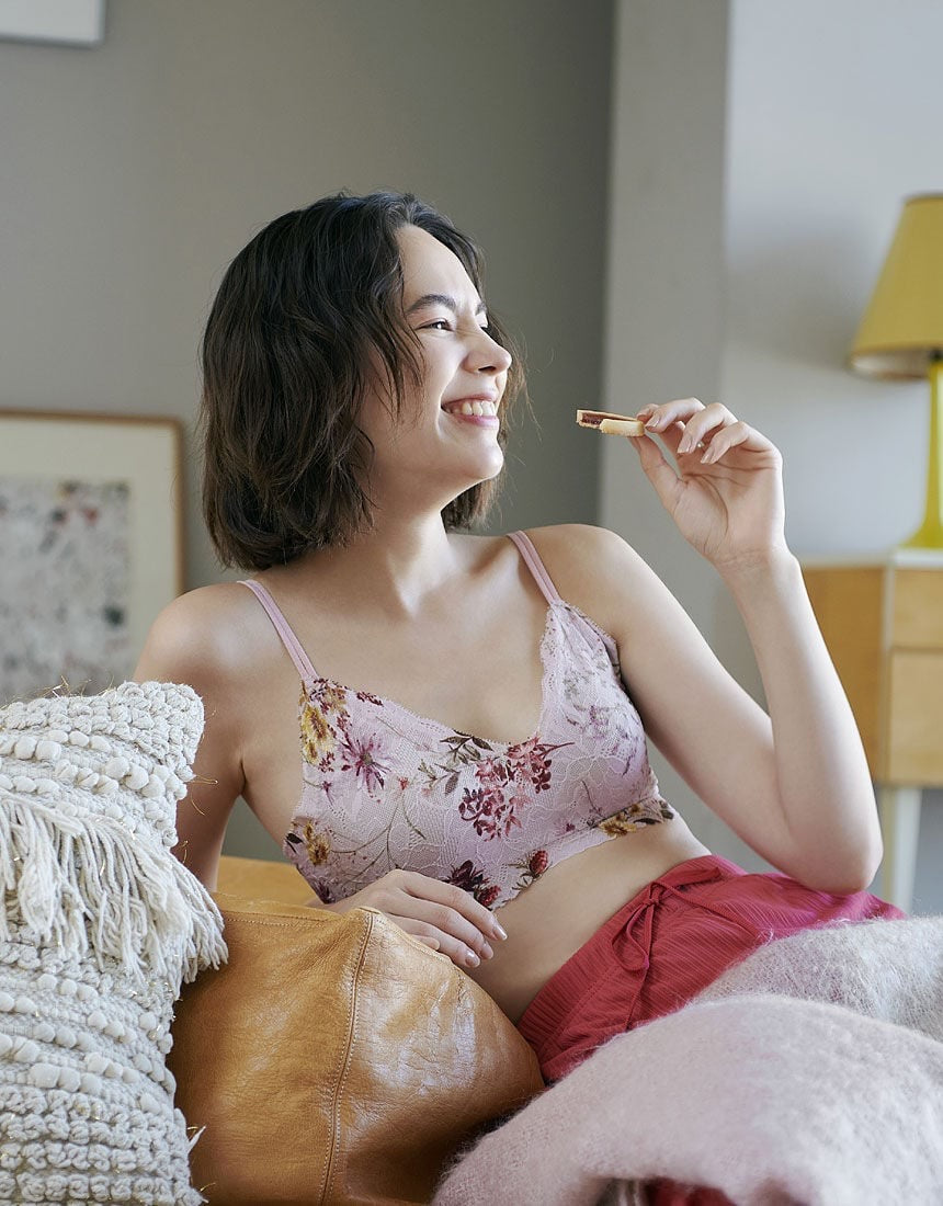 WACOAL华歌尔GOCOCI无钢圈无痕内衣 蕾丝双肩带款 CGG297