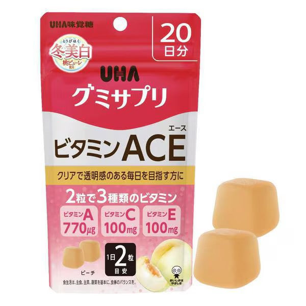 UHA味觉糖维生素ACE维他命ACE软糖20日份袋装