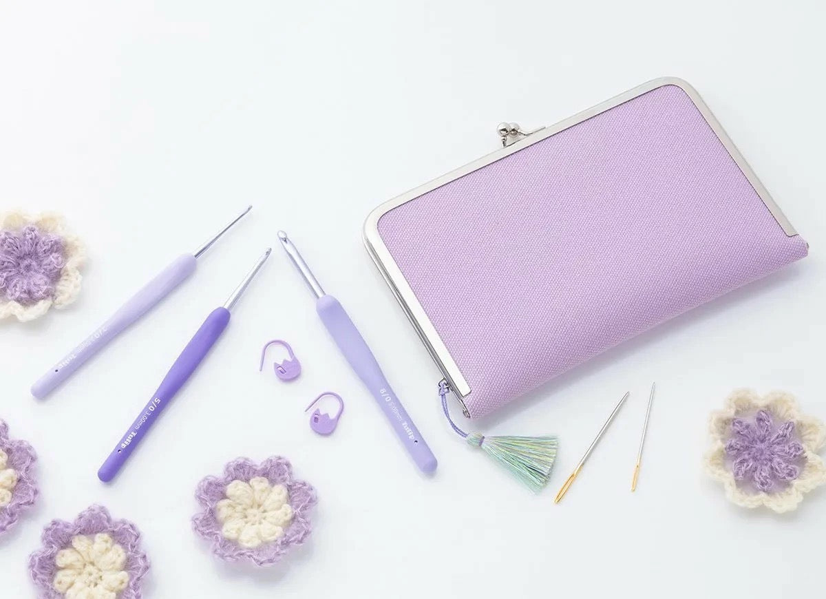 日本Tulip ETIMO Murasaki高级钩针编织针套盒