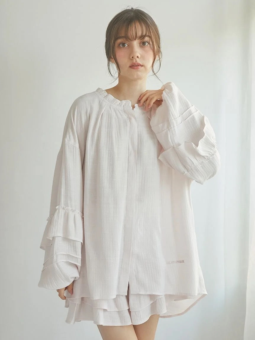 GELATO PIQUE荷叶边家居服