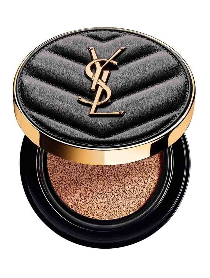 YVES SAINT LAURENT YSL新版黑色皮革气垫