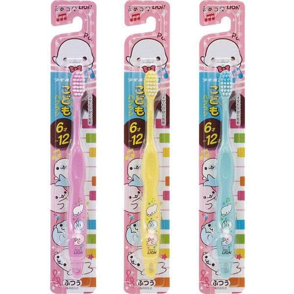 LION狮王牙刷卡通鲸鱼儿童乳牙软毛牙刷6-12岁用