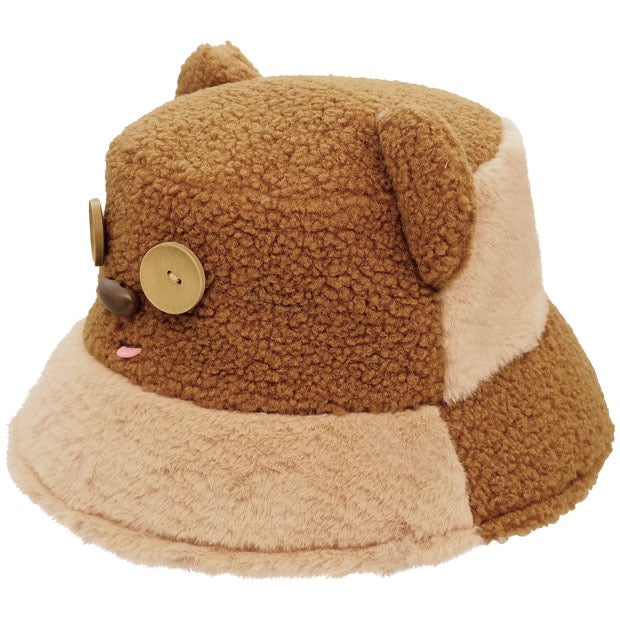 USJ日本环球影城冬日限定Tim熊毛绒羊羔毛拼接渔夫帽