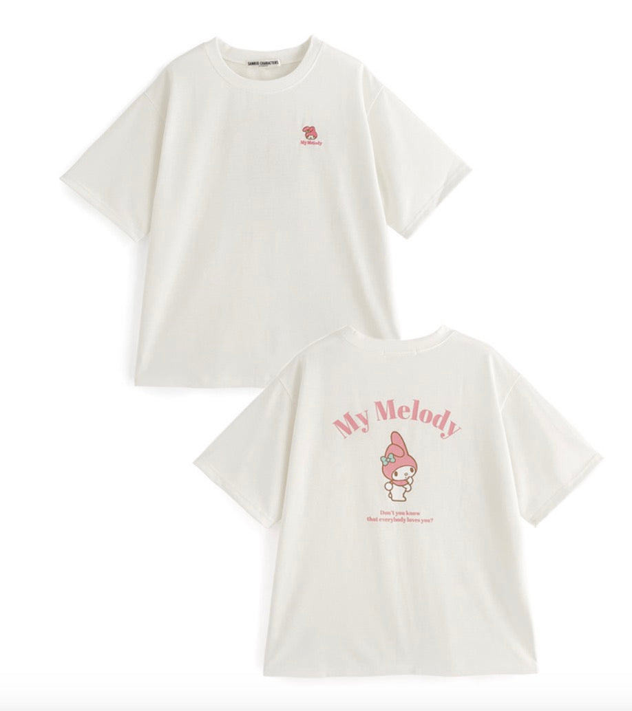GRL X Sanrio三丽鸥美乐蒂T恤
