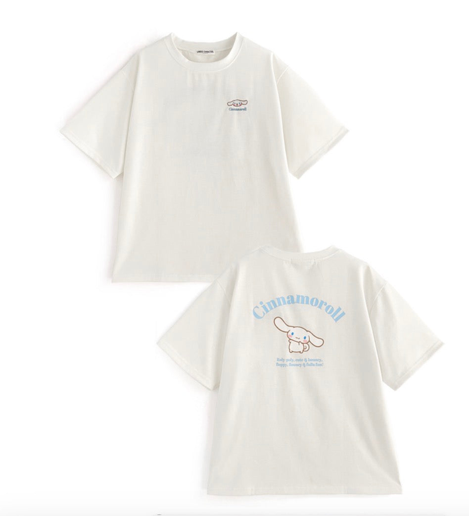 GRL X Sanrio三丽鸥玉桂狗T恤
