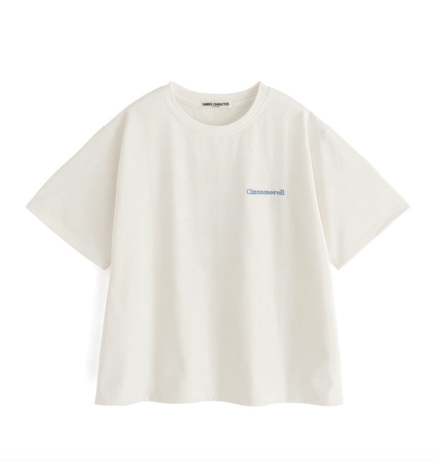 GRL X Sanrio三丽鸥爱心玉桂狗T恤
