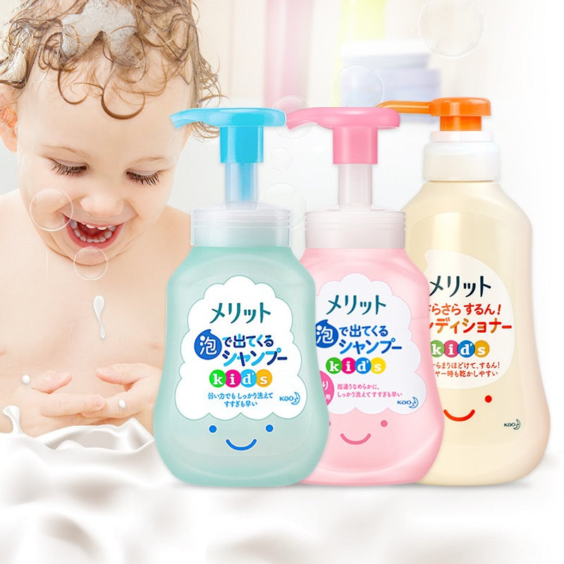 花王MERIT儿童专用洗发水300ml护发素360ml