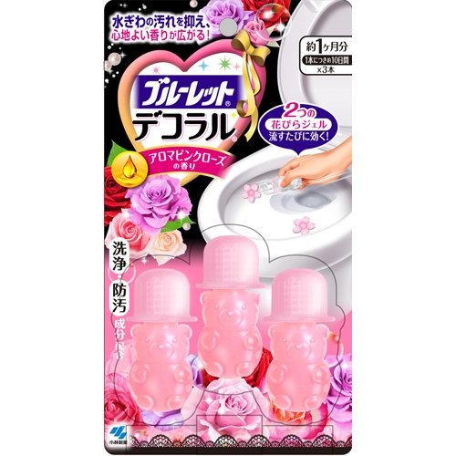 小林马桶花小熊洁厕除臭凝胶 玫瑰花香