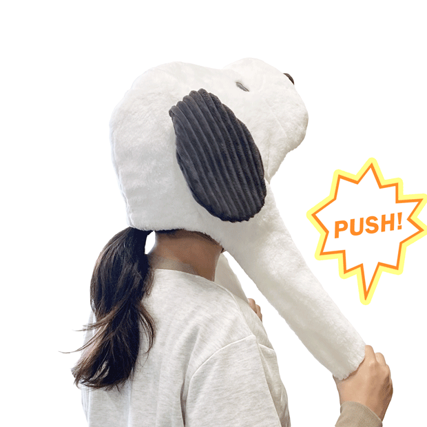 USJ日本环球影城SNOOPY气囊动耳朵帽