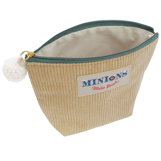 USJ日本环球影城2022冬日限定小黄人TIM熊灯芯绒收纳袋