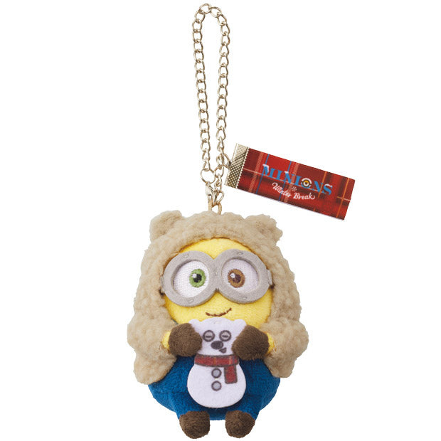 USJ日本环球影城2022冬日限定小黄人TIM熊挂件