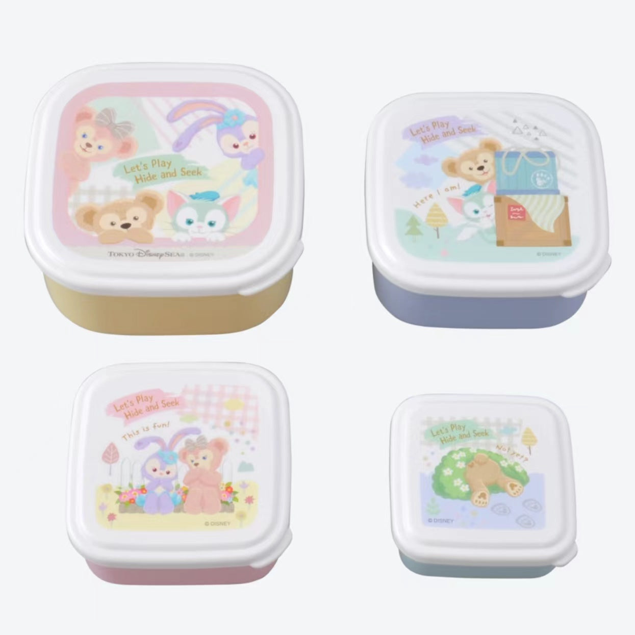 东京迪士尼捉迷藏便当盒4个装