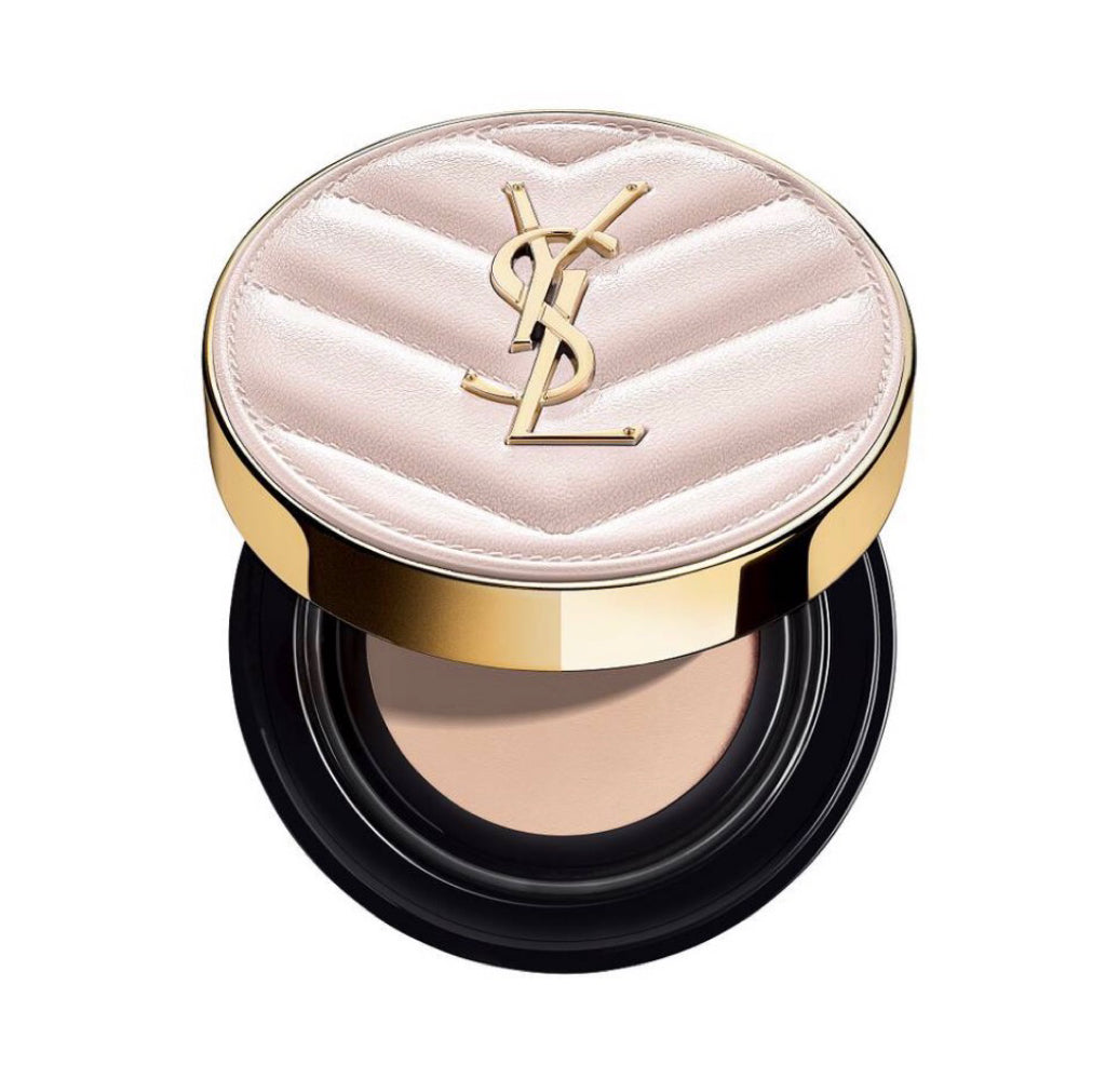 YVES SAINT LAURENT YSL粉色皮革气垫粉膏